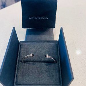 Stunning David Yurman Diamond and Black Onyx Bracelet